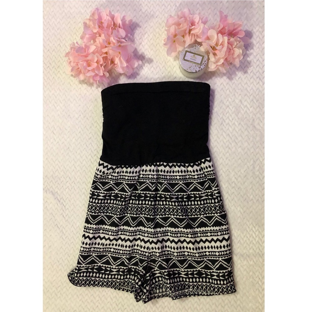 bebe Tribal Print Romper